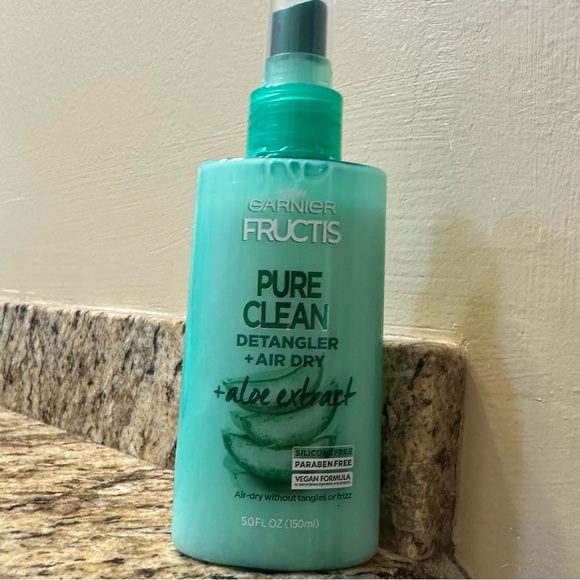 Garnier Fructis Pure Clean Detangler + Air Dry With Aloe Vera Size 5oz - Picture 3 of 4